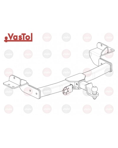 Фаркоп Chevrolet Traverse (2013-2016) під квадрат. VAstol