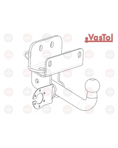 Фаркоп Toyota Land Cruiser 300 (с 2021 --) Vastol