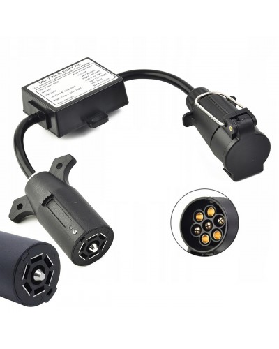 Перехідник фаркопа Америка \ Європа. Адаптер фаркопа з американської вилки на європейську. 7 \ 7 pin