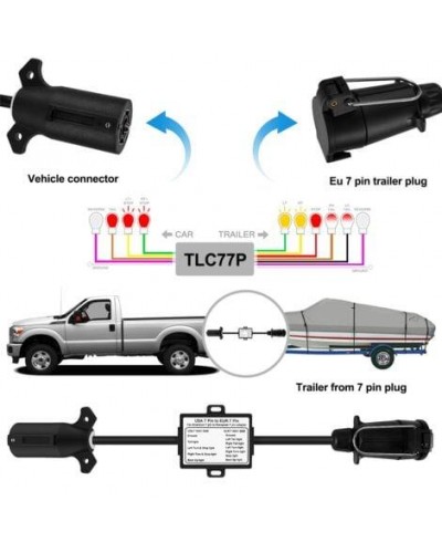 Перехідник фаркопа Америка \ Європа. Адаптер фаркопа з американської вилки на європейську. 7 \ 7 pin