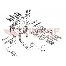 Фаркоп Toyota Land Cruiser 200 (2008-2024) Steinhof. Польша. Сьемный на болтах.