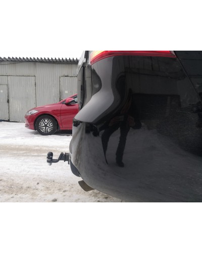 Фаркоп під квадрат на Toyota Land Cruiser Prado 120 (2002-2009) без підрізування бампера