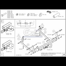 Фаркоп "Galia" CITROEN Jumpy (c 2007--)