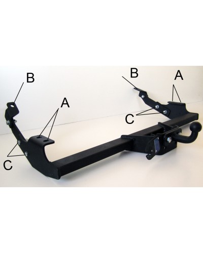 Фаркоп Opel Vivaro (2001-2014) Без подрезки бампера
