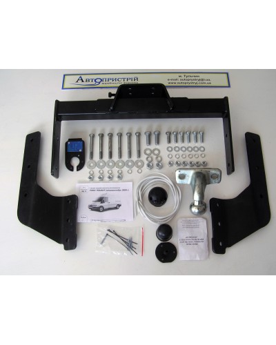 Фаркоп Ford Transit (2000-2013) бампер з підніжкою. Литий крюк