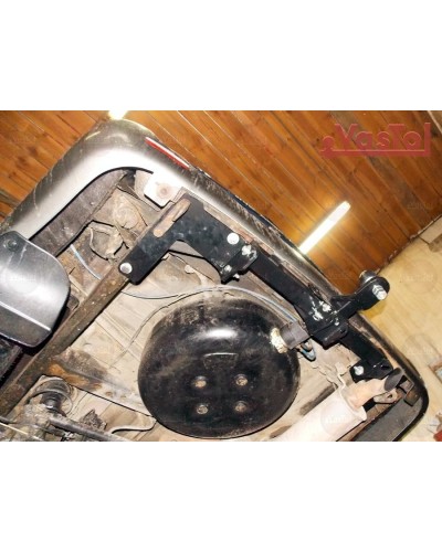 Фаркоп Toyota Land Cruiser 100 (1998-2007) под квадрат. Vastol