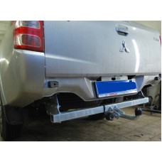 Фаркоп Galia Mitsubishi L-200 (2006-2015) Оцинкований. Бампер хром труба \ Хром бампер \ без бампер