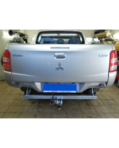 Фаркоп Galia Mitsubishi L-200 (2006-2015) Оцинкований. Бампер хром труба \ Хром бампер \ без бампер