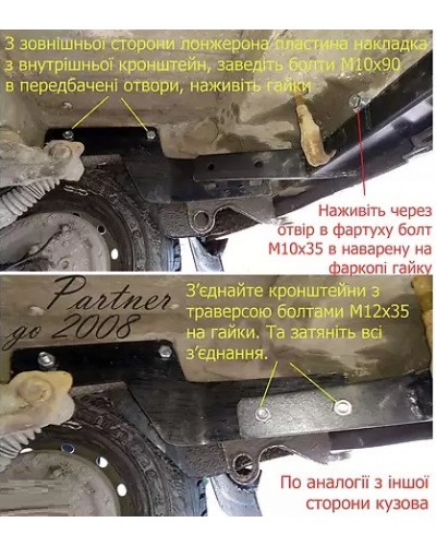 Фаркоп Peugeot Partner (1996-2008) Житомир Фаркоп