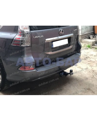 Фаркоп Lexus GX 460 (2009-2022) под квадрат. на штатную балку. Без подрезки бампера
