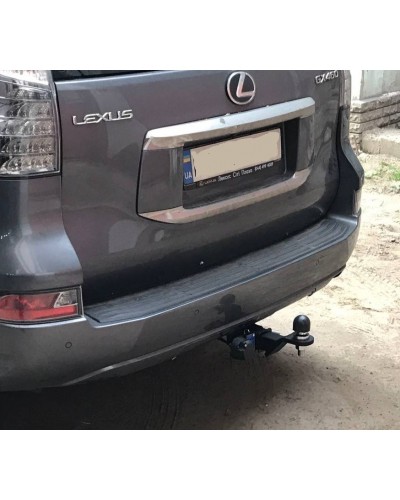 Фаркоп Lexus GX 460 (2009-2022) под квадрат. на штатную балку. Без подрезки бампера
