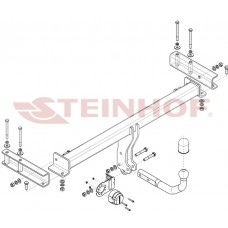 Фаркоп Porsche Macan (2014-2024) Steinhof. Польща. Зйомний на болтах.