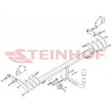 Фаркоп Subaru Solterra (2022-2025) Steinhof. Польща. Зйомний на болтах.