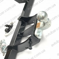 Фаркоп Mercedes Sprinter (1995-2006) під бампер з підніжкою. Литий гак