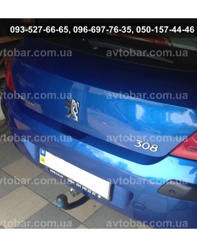 Фаркоп Peugeot 308 (2007-2013) хэтчбек. Пежо 308