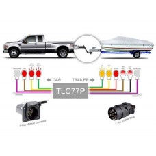 Перехідник фаркопа Америка \ Європа. Адаптер фаркопа з американської вилки на європейську. 7 \ 7 pin