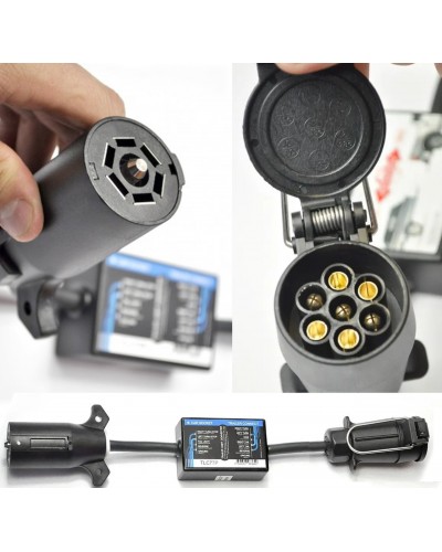 Перехідник фаркопа Америка \ Європа. Адаптер фаркопа з американської вилки на європейську. 7 \ 7 pin