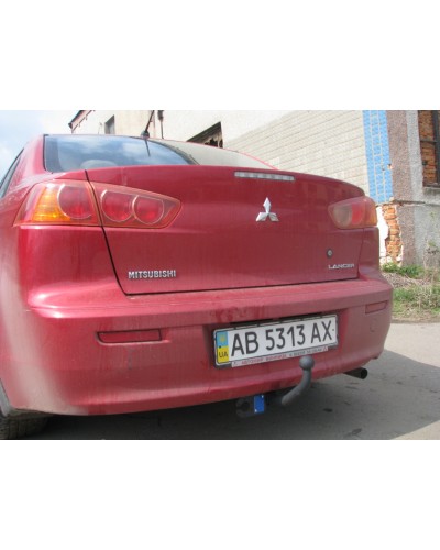 Фаркоп Mitsubishi Lancer 10 (с 2007--) Баняк выхлопной поперек машины