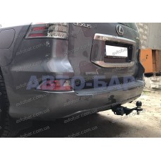 Фаркоп Lexus GX 460 (2009-2021) під квадрат. на штатну балку. Без підрізування бампера