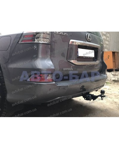 Фаркоп Lexus GX 460 (2009-2022) под квадрат. на штатную балку. Без подрезки бампера