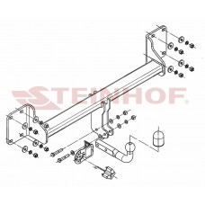 Фаркоп BMW X6 F16 (2014-2019) Steinhof. Польща. Зйомний на болтах.