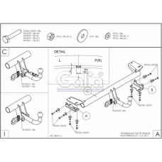 Фаркоп "Galia" Kia Sportage (2015-2018)
