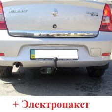 Фаркоп Dacia Logan седан (2004-2013) Без подрезки бампера