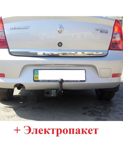 Фаркоп Dacia Logan седан (2004-2013) Без подрезки бампера