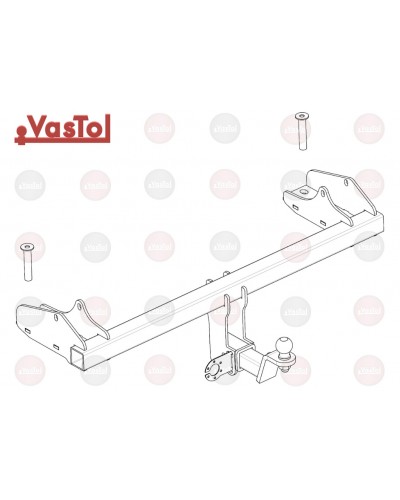 Фаркоп SsangYong Rexton Sports Long Pickup (з 2019 --) під квадрат. VAstol