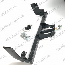 Фаркоп Volkswagen LT (1995-2006) На бампер с подножкой. Литой крюк