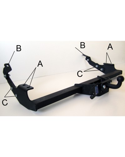 Фаркоп Nissan Primastar (2001-2015) Литой крюк.