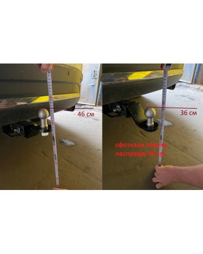 Фаркоп під квадрат Toyota Venza (c 2008--) америкаская вставка. 50х50 мм