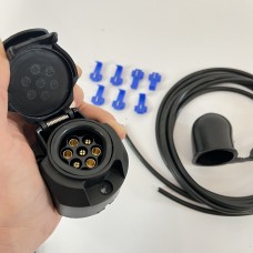 Електропакет фаркопа 7-контактний. Розетка , дроти, ковпачок