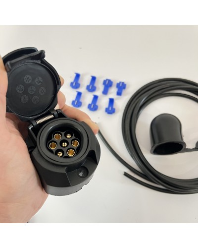 Електропакет фаркопа 7-контактний. Розетка , дроти, ковпачок