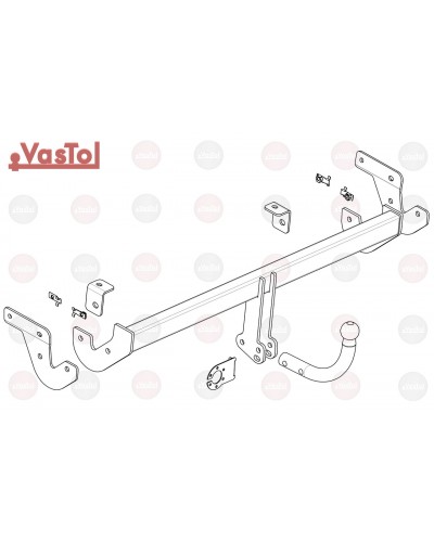 Фаркоп Citroen C3 хетчбек (з 2016 --) Vastol