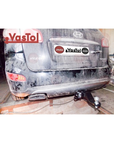 Фаркоп Hyundai Santa Fe (2006-2013) під квадрат. Vastol