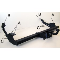 Фаркоп Nissan Primastar (2001-2015) Без подрезки бампера