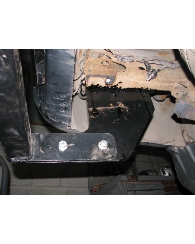 Фаркоп Mitsubishi L200 Європеєць (2006-2015) з пластикової підніжкою