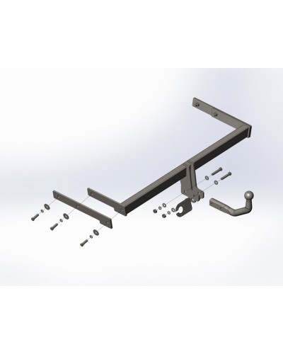 Фаркоп Nissan Tiida седан (2004-2014) Съёмный крюк