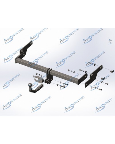 Фаркоп Peugeot 206+ Хетчбек (2009-2013) З'ємний крюк