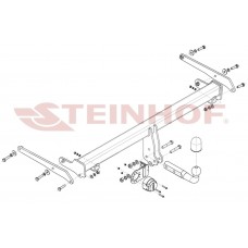 Фаркоп Audi Q3 \ Q3 Sportback (2018-2025) Steinhof. Польща. Зйомний на болтах.