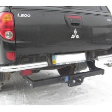 Фаркоп Mitsubishi L-200 (2006-2015) Бампер хром труба \ Хром бампер \ без бампера