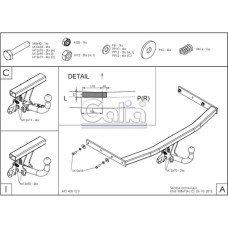 Фаркоп "Galia" SKODA Octavia A5 (з 2004) седан, універсал