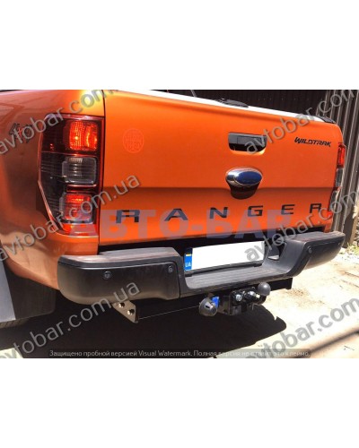 Фаркоп Ford Ranger (2012-2022) пластиковый бампер Форд Рейнджер.
