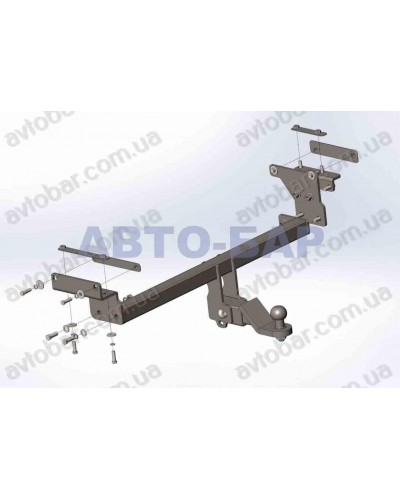 Фаркоп Nissan Qashqai J11 (2013-2021) под квадрат. Автопристрій