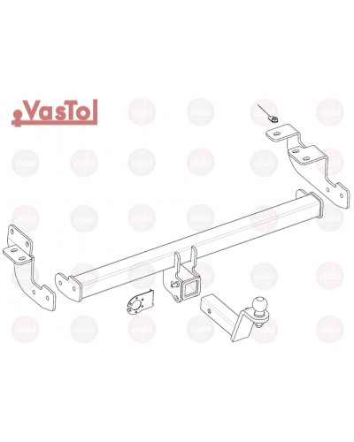 Фаркоп під квадрат Ford Ecosport (з 2018 --) VAstol