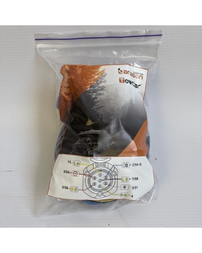 Електропакет фаркопа. Електрокомплект на фаркоп. розетка 7 контактів