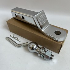 Вставка фаркопа під квадрат хромована. Американська вставка. 50х50 мм