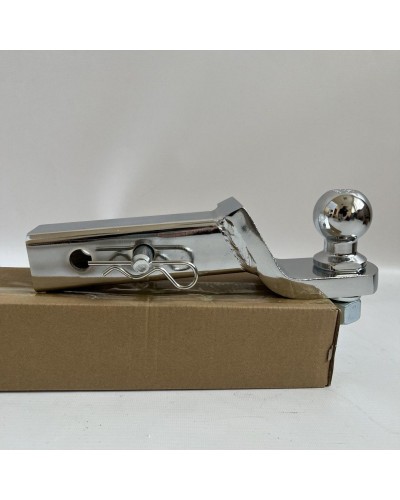 Вставка фаркопа під квадрат хромована. Американська вставка. 50х50 мм