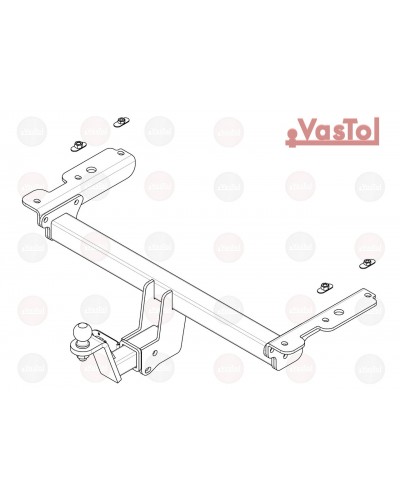 Фаркоп Acura RDX (2013-2018) під квадрат. Vastol